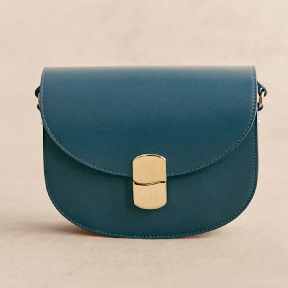 Sezane Claude Bag in Smooth Blue